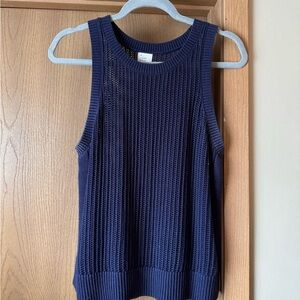 Navy Sleeveless Sweater